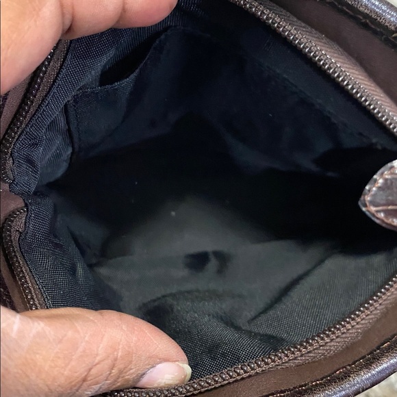 Brighton Elegant Brown Woven Crossbody Bag - Picture 5 of 11